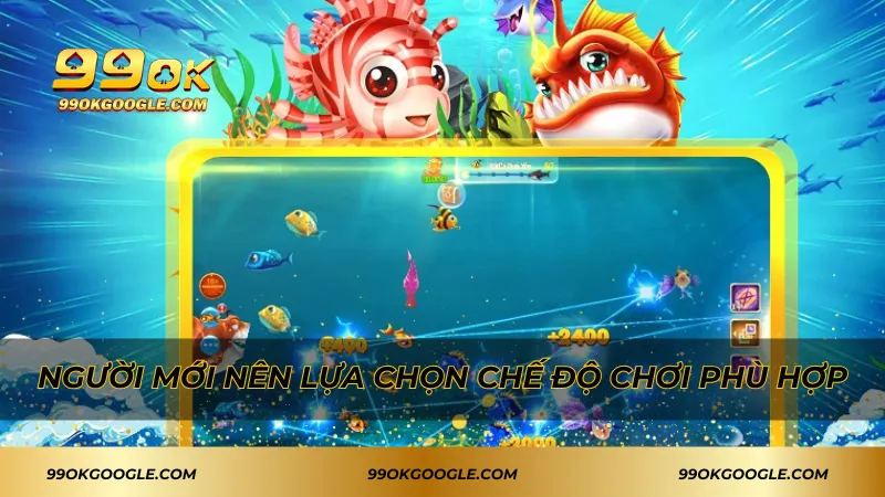 Người mới nên lựa chọn chế độ chơi phù hợp